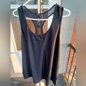 Black blouse floral/workout top by Active wear